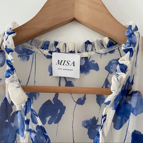 Misa Georgina Ruffled Floral Mini Dress - Picture 10 of 10